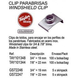 CLIP LONA PARABRISAS 3/4"...