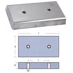 ANODO RECTANGULAR 400X80X30