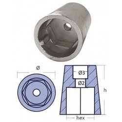 ANODO RADICE HEXAGONAL EJE 30