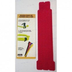 ABRAZADERA VELCRO 20CM ROJO