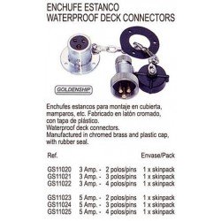 ENCHUFE ESTANCO 5 AMP. 4 POLOS