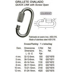 GRILLETE OVALADO 5MM