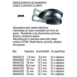 ABRAZADERA INS. INOX. 1-1/2