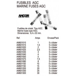 FUSIBLES AGC 1.5 AMP.