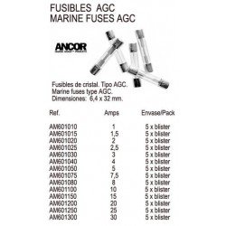 FUSIBLES AGC 2 AMP.