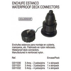 ENCHUFE NYLON 3 AMP. 3 POLOS