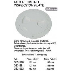 TAPA REGISTRO BL. 127/165MM.