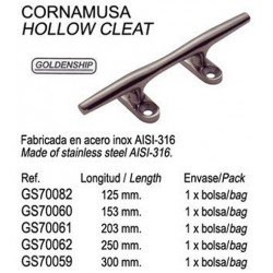 CORNAMUSA 300MM. INOX.