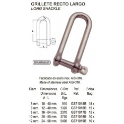 GRILLETE RECTO LARGO 0 5 MM...
