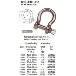 GRILLETE LIRA 0 8MM