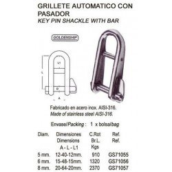 GRILLETE AUTOMATICO 5 MM....