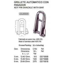 GRILLETE AUTO 6 MM...