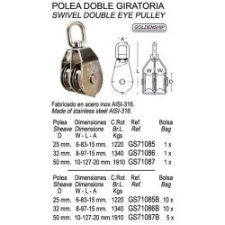 POLEA DOBLE GIRATORIA 0 8 MM