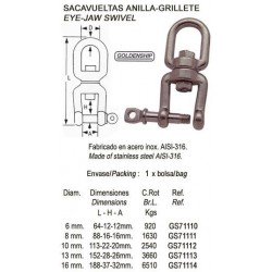 SACAVUELTAS ANILLA-GRILLETE...