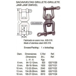 SACAVUELTAS DOBLE GRILLETE M-8