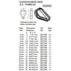 GUARDACABOS INOX 0 5 (PACK 2)