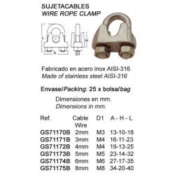 MORDAZA-SUJETACABLES 0 8...