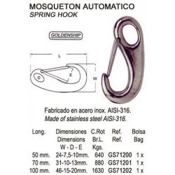 MOSQUETON AUTOMATICO 70 MM