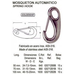 MOSQUETON AUTOMATICO 100 MM...