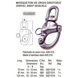 MOSQUETON DRIZA GIRATORIO L99