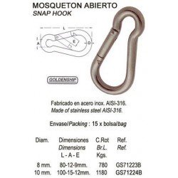 MOSQUETON ABIERTO 10X100MM...