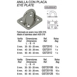 ANILLA CON PLACA 0 6 (PACK 10)
