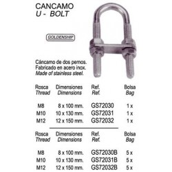 CANCAMO INOX 8X100