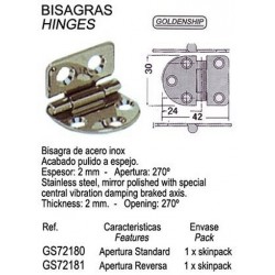 BISAGRA INOX 42X30 REV