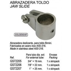 ABRAZADERA TOLDO 25 MM INOX