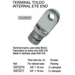 TERMINAL TOLDO MACHO 7/8"...