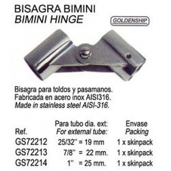 BISAGRA BIMINI INOX 25MM