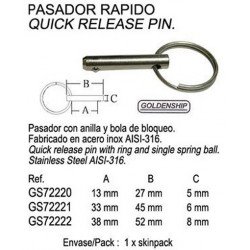 PASADOR RAPIDO 8 MM.