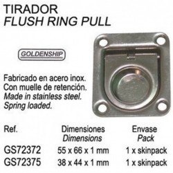 TIRADOR INOX 37X44MM