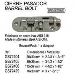 CIERRE PASADOR INOX 115X39