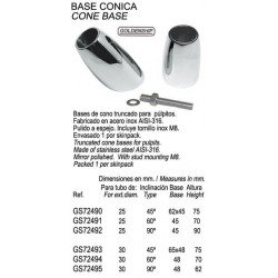 BASE BALCON CONICA 30 MM. 60Âº