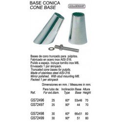 BASE BALCON CONICA 30 MM. 60Âº